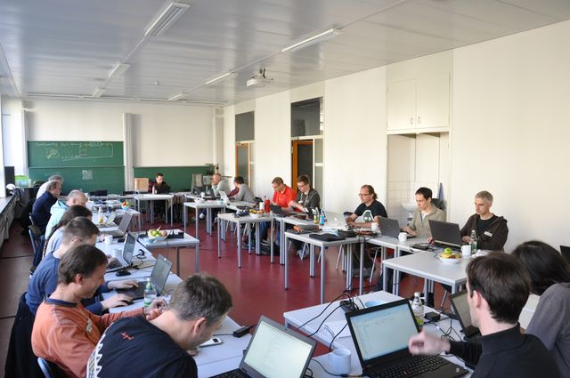 Teilnehmer des OSM-Hackweekend Karlsruhe 2018 (Teil 1)
