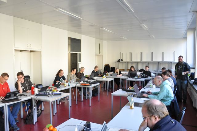 Teilnehmer des OSM-Hackweekend Karlsruhe 2018 (Teil 2)